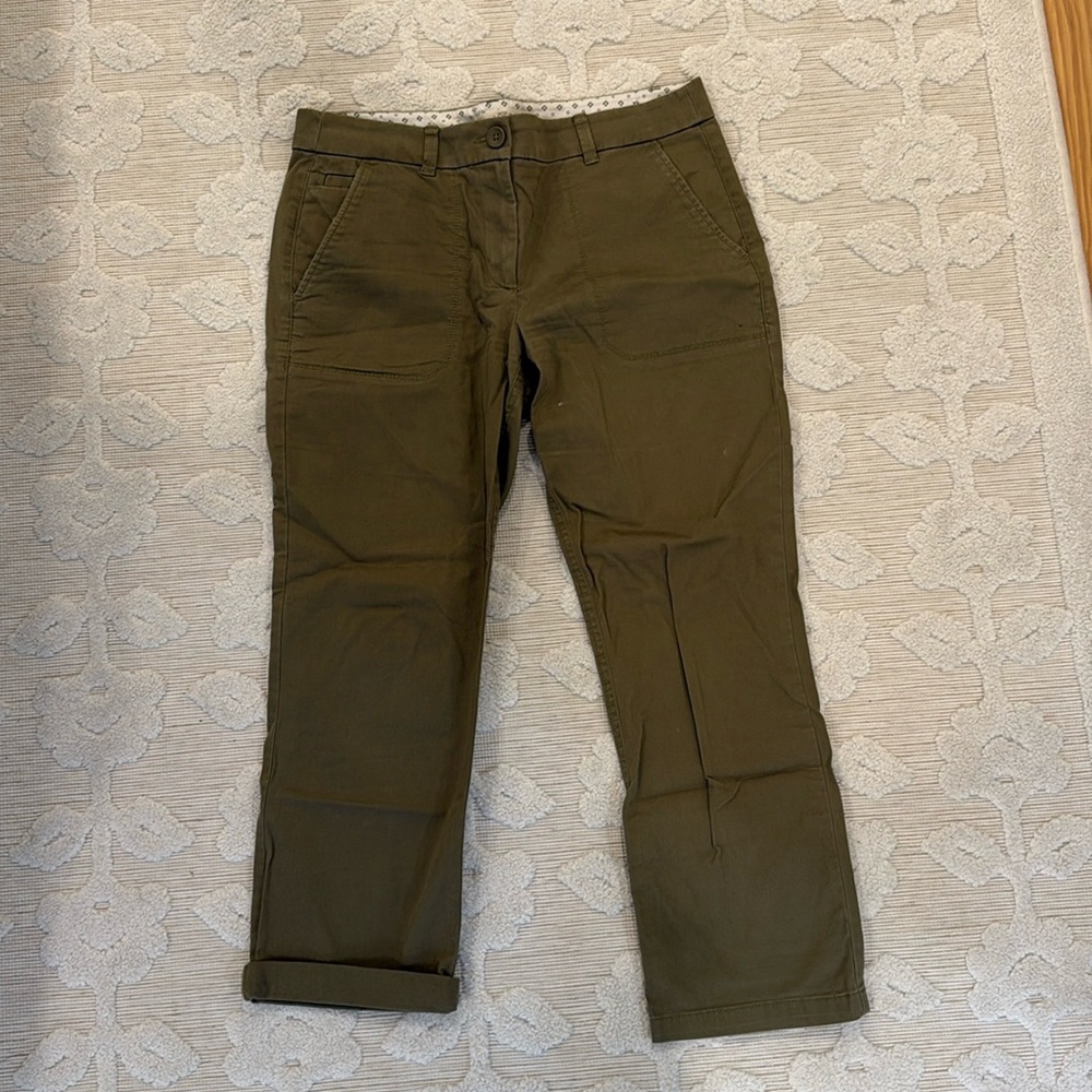 Loft army green chino
